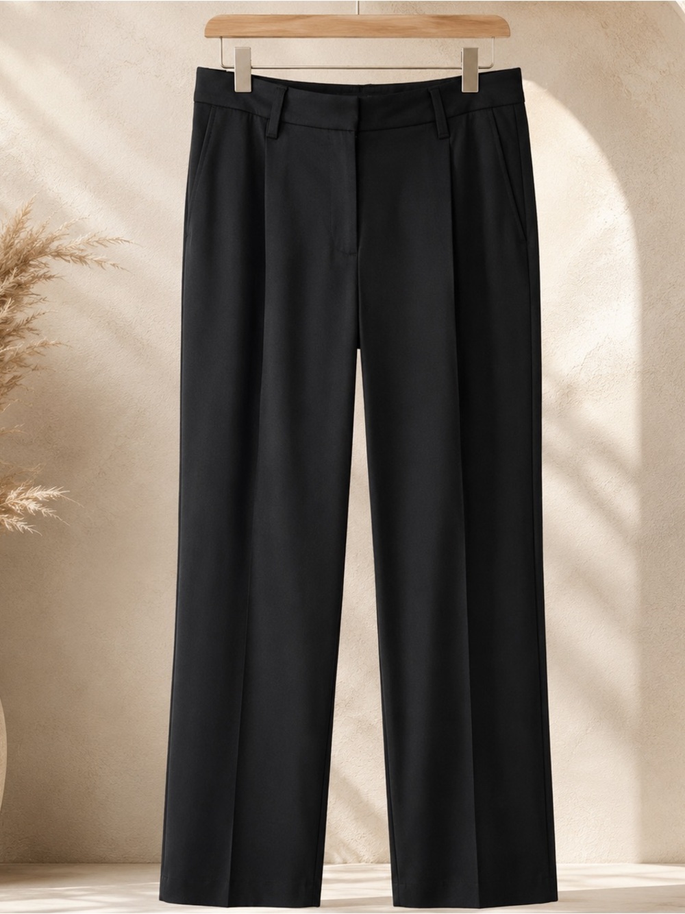 rag & bone Black Wide-Leg Trousers